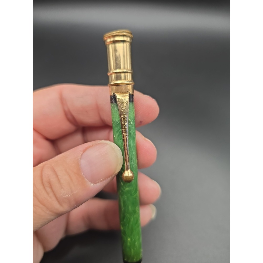 1920s Parker Duofold Jade Green Mechanical Pencil Clip Model Vintage USA - Picture 2 of 10